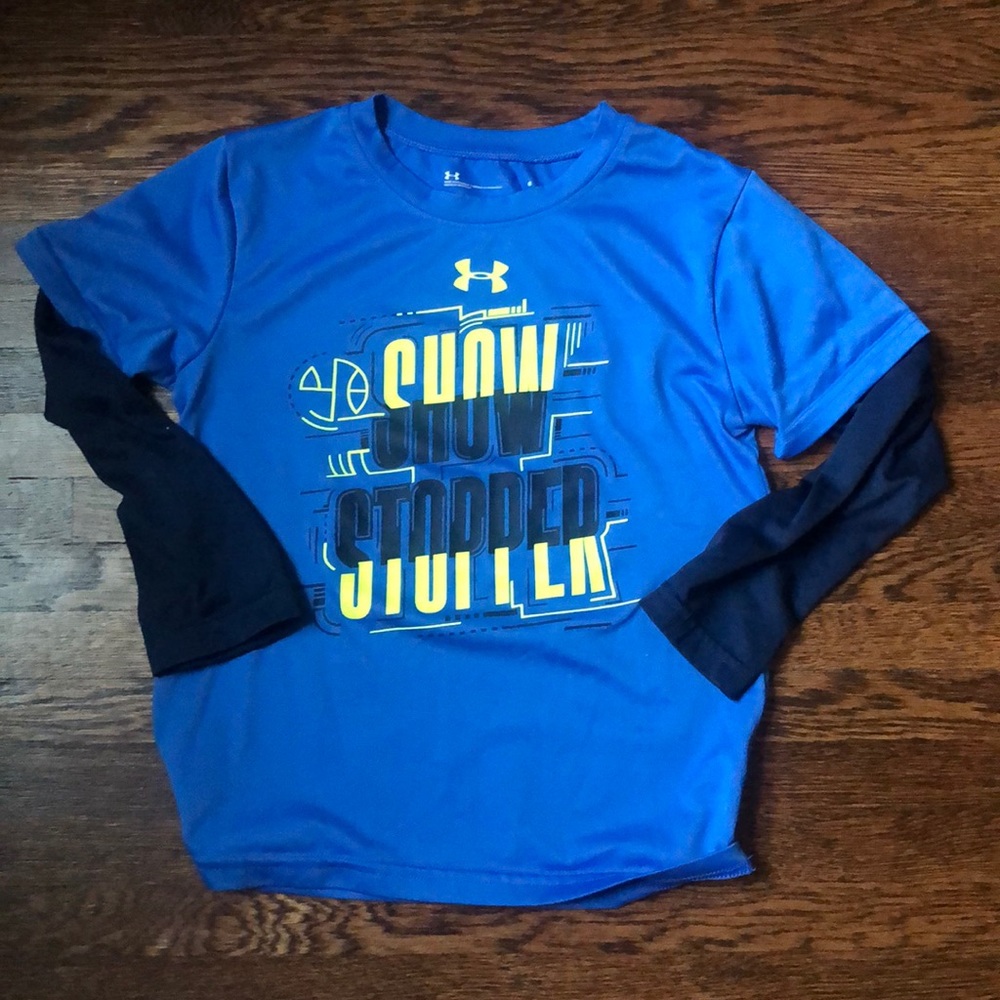 Boys Under Armour athletic long sleeve shirt